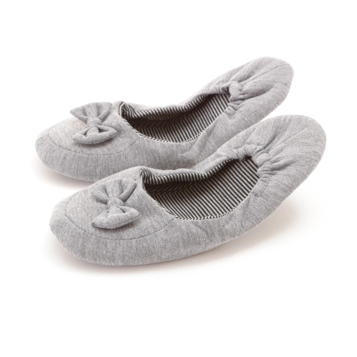 携帯スリッパ 折りたたみ レディース おしゃれ かわいい ルームシューズ 参観日 幼稚園 キュート 可愛い 折りたたみ 女性 スリッパ リボン | ブランド登録なし | 02