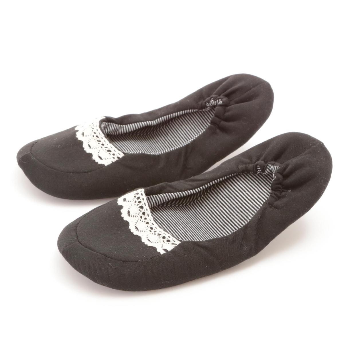 携帯スリッパ 折りたたみ レディース おしゃれ かわいい ルームシューズ 参観日 幼稚園 キュート 可愛い 折りたたみ 女性 スリッパ リボン | ブランド登録なし | 03