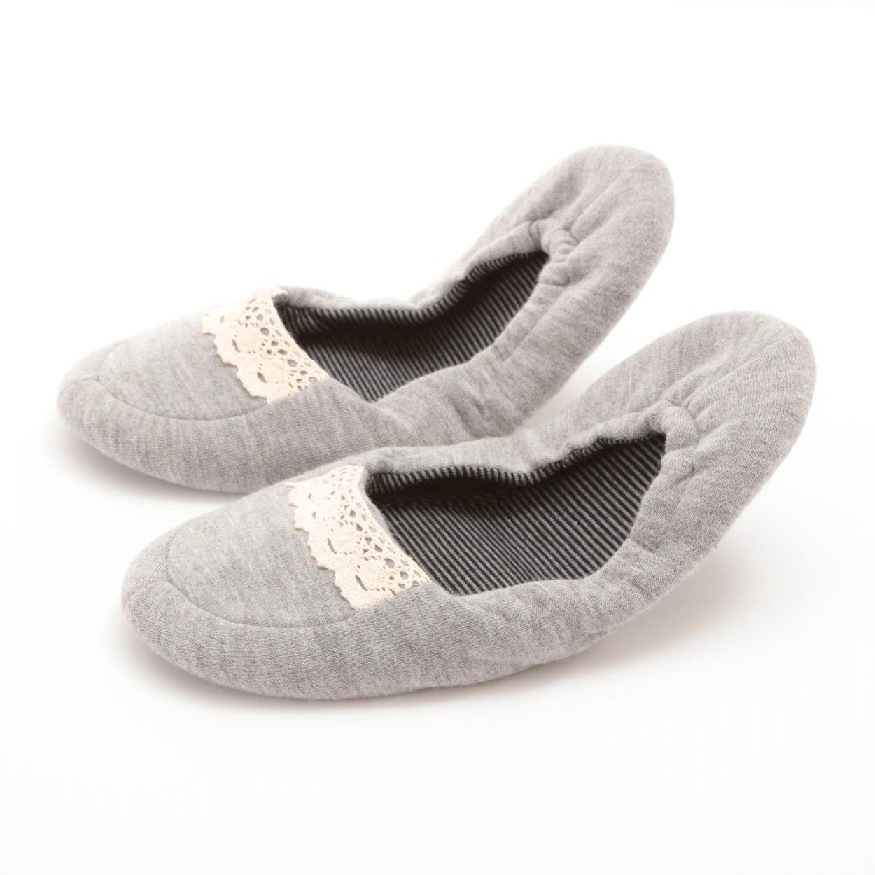 携帯スリッパ 折りたたみ レディース おしゃれ かわいい ルームシューズ 参観日 幼稚園 キュート 可愛い 折りたたみ 女性 スリッパ リボン | ブランド登録なし | 04