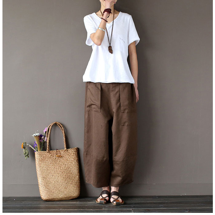 バルーンパンツ バルーン レディース 通販 サーカスパンツ ワイドパンツ サルエルパンツ コクーンパンツ リネンパンツ ゆったり 大きいサイズ バルーンパンツ | ブランド登録なし | 09