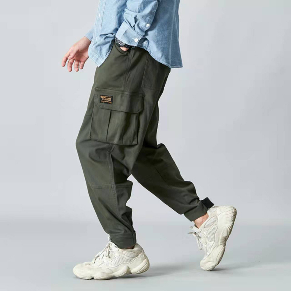 カーゴパンツ メンズ ゆったり 通販 ワイドパンツ 長ズボン ズボン 作業着 ワイド ルーズ 太め ポケット ボトムス 10分丈 シンプル 無地 楽 カーゴパンツ | BACKYARD FAMILY | 03