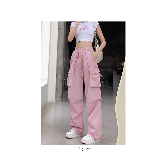 カーゴパンツ レディース ゆったり 通販 ワイドパンツ 長ズボン ズボン 作業着 ワイド ルーズ 太め ポケット ボトムス 10分丈 シンプル 無地 楽  カーゴパンツ | BACKYARD FAMILY | 22