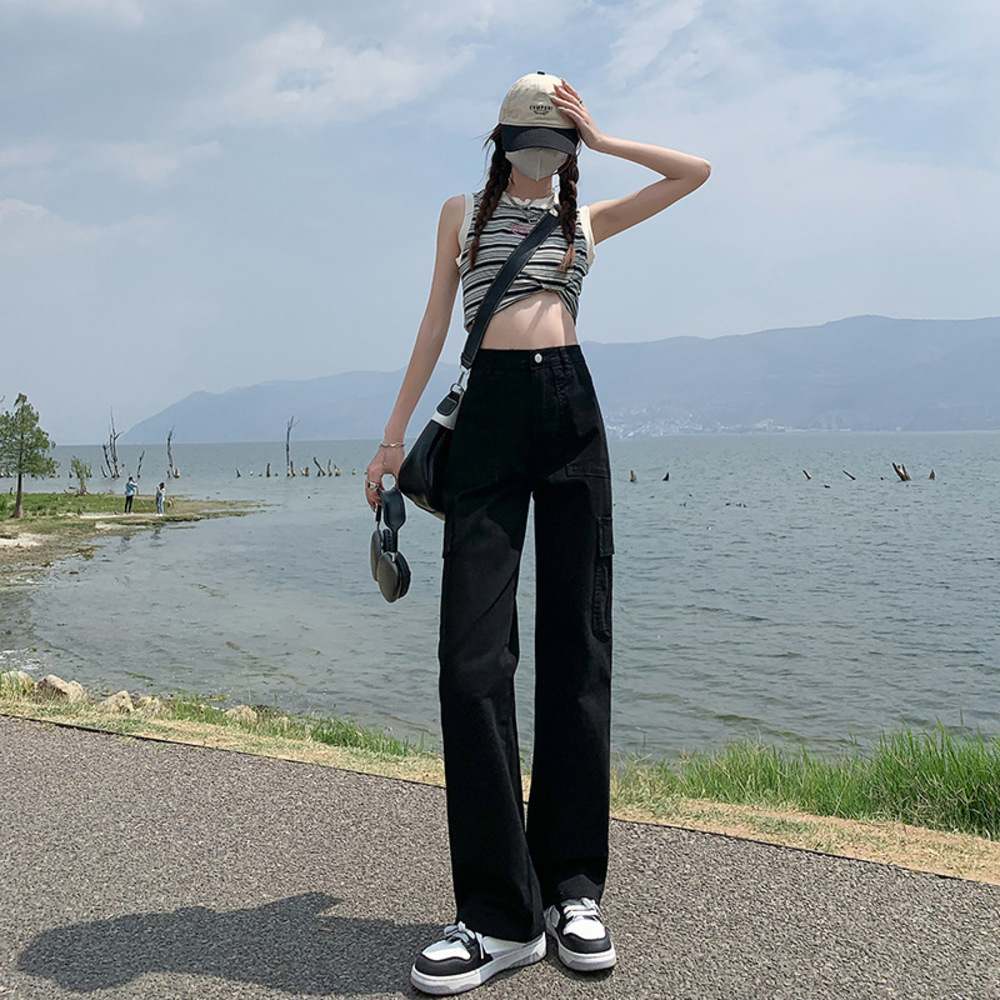 カーゴパンツ レディース 通販 パンツ ズボン 長ズボン ベイカーパンツ ワークパンツ 作業着 チノパンツ ポケット 体型カバー ゆったり ゆるめ カーゴパンツ | BACKYARD FAMILY | 05