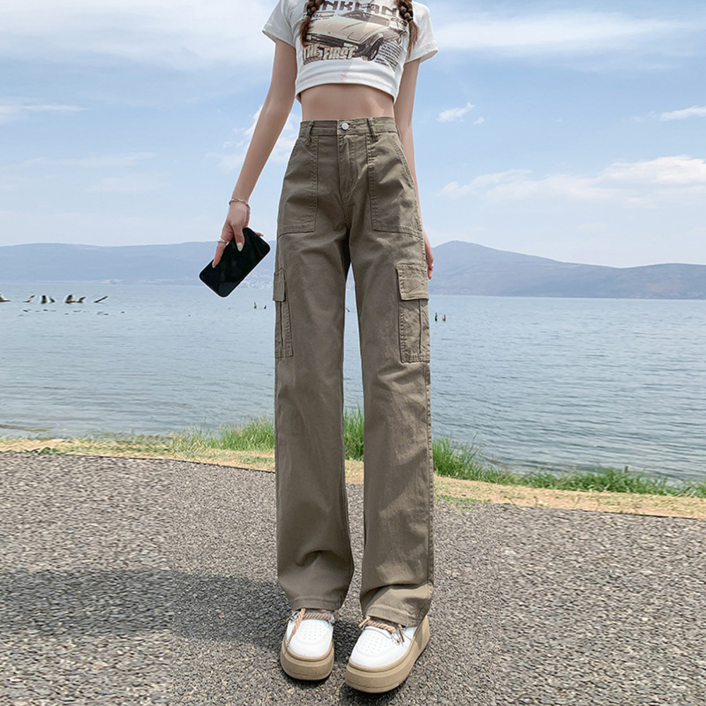 カーゴパンツ レディース 通販 パンツ ズボン 長ズボン ベイカーパンツ ワークパンツ 作業着 チノパンツ ポケット 体型カバー ゆったり ゆるめ カーゴパンツ | BACKYARD FAMILY | 01