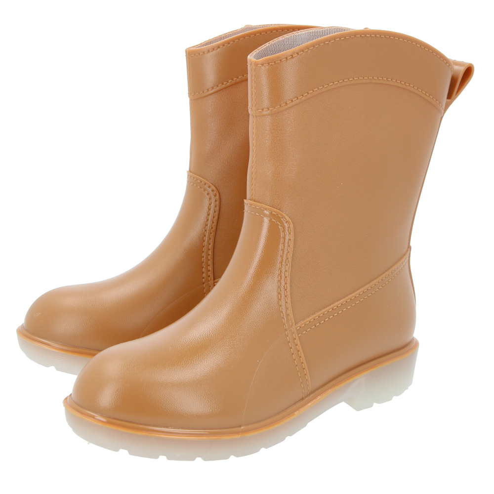 レインブーツ レディース ショート 通販 おしゃれ シンプル レインシューズ ブーツ 長靴 ミドル丈 防水 一体成型 滑り止め 雨 雨靴 園芸 レインブーツ | ブランド登録なし | 01