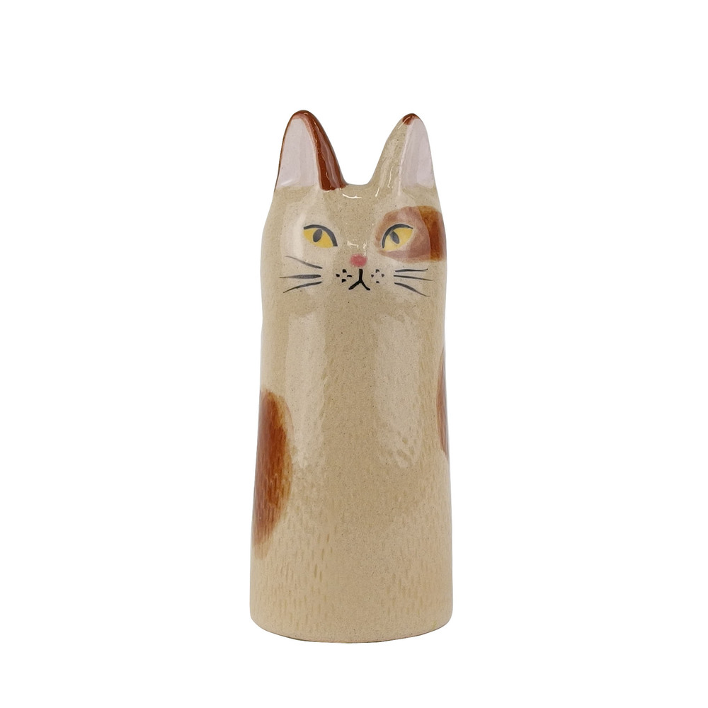 chato キダサトコ　猫　花瓶　フラワーベース chato キダサトコ 猫 花瓶 フラワーベース - メルカリ