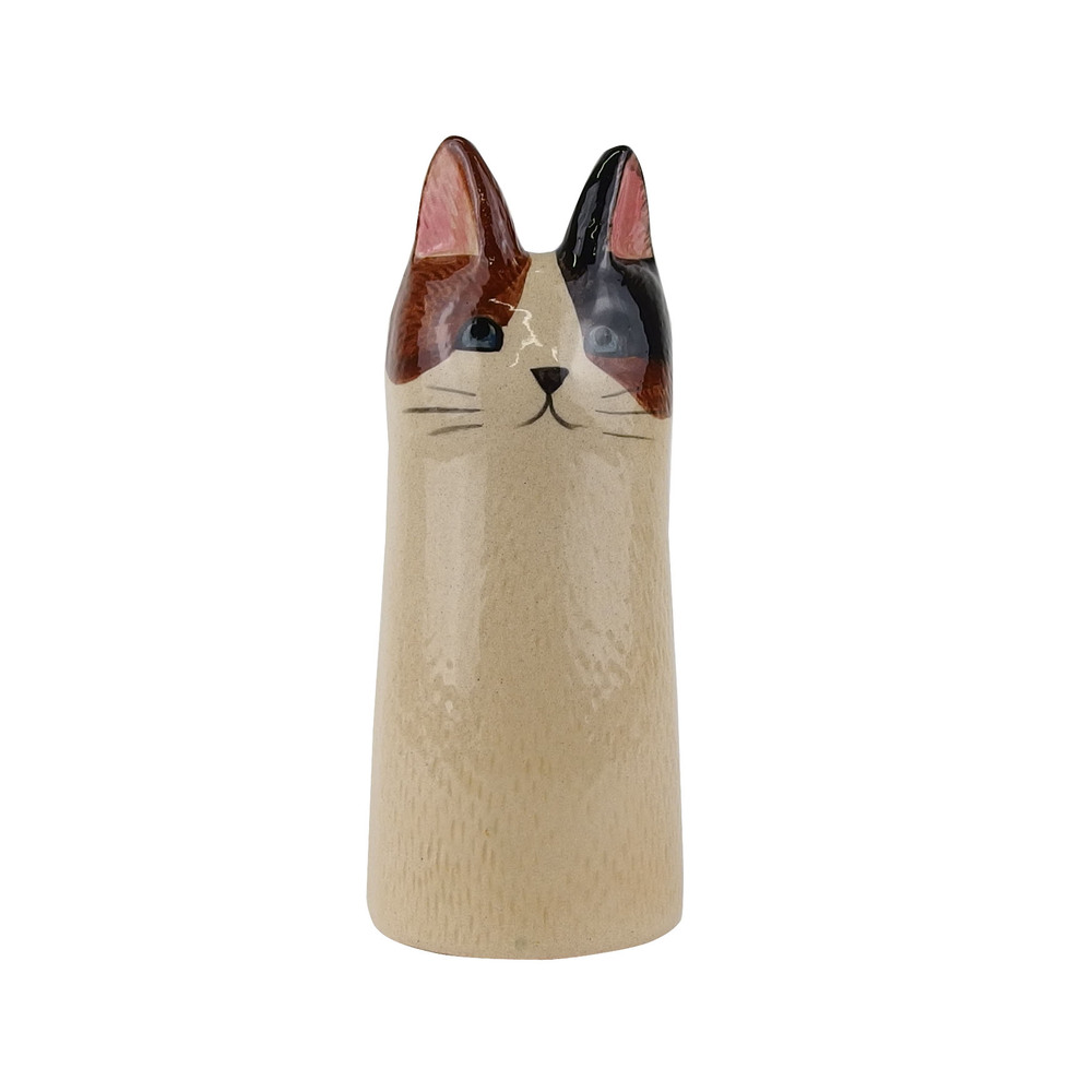 chato キダサトコ　猫　花瓶　フラワーベース フラワーベース 小さい 猫 通販 花瓶 花器 キャットフラワー
