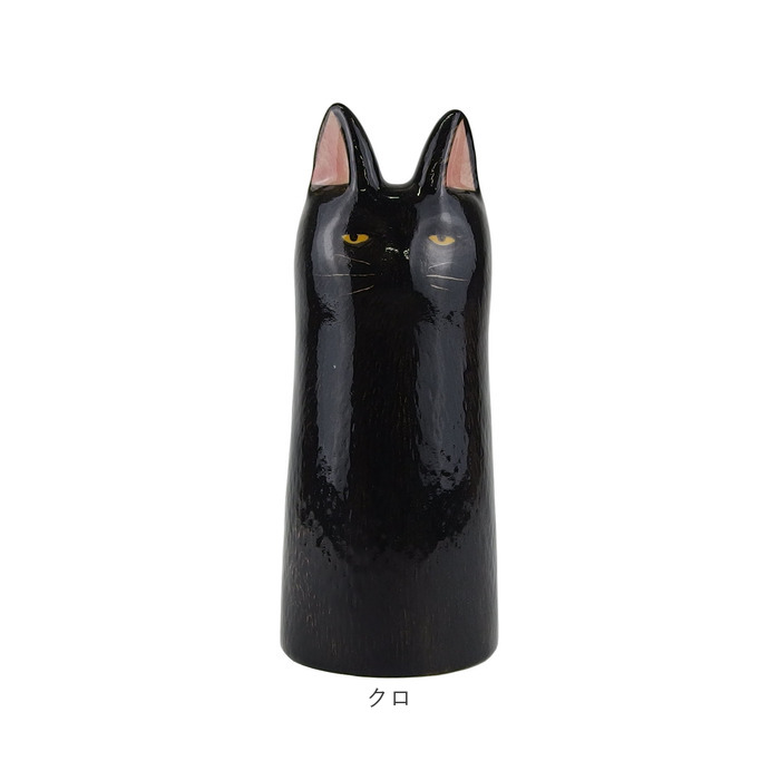 chato キダサトコ　猫　花瓶　フラワーベース kscatfb_grande.jpg?v=1741830378