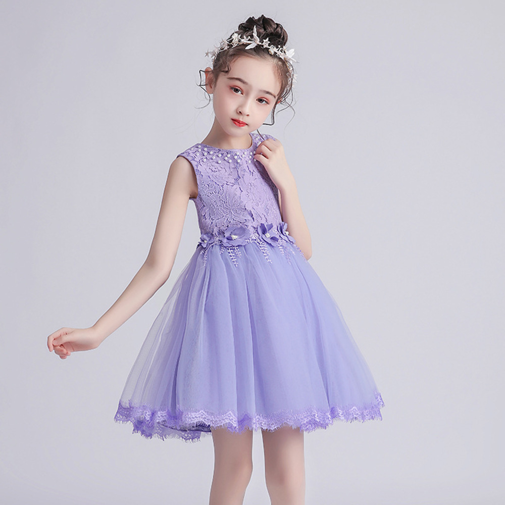 ドレス 子供 肩出し 通販 フォーマルドレス ワンピース 女の子 キッズ 子供ドレス ピアノ 発表会 結婚式 お呼ばれ ノースリーブ レース リボン 花 フラワー | BACKYARD FAMILY | 03