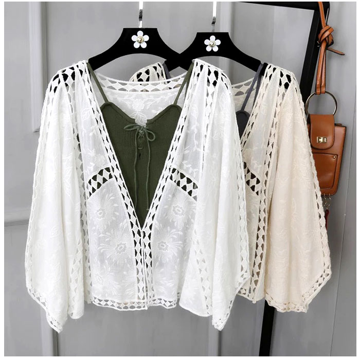 サマー カーディガン レース 通販 カーデガン サマーカーディガン レディース 春夏 冷房対策 羽織り 夏 羽織もの 春 トップス ゆったり サマー | ブランド登録なし | 07
