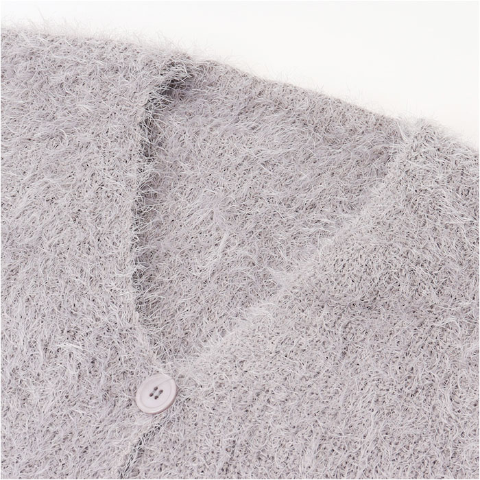 カーディガン レディース ニット 通販 シャギーニット 長袖 ニットトップス セーター ニットセーター ブイネック vネックニット カーデガン カーディガン |  | 06