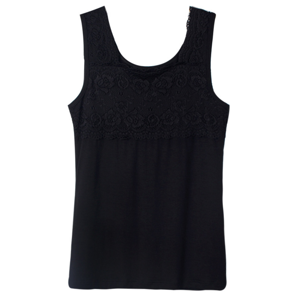タンクトップ レース 通販 ノースリーブ トップス キャミソール スクエアネック レイヤード 重ね着 シャツ インナー レディース 薄手 スリム 夏 タンクトップ | BACKYARD FAMILY | 03