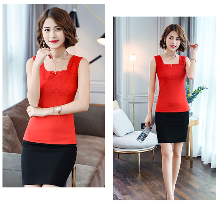 タンクトップ レース 通販 ノースリーブ トップス キャミソール スクエアネック レイヤード 重ね着 シャツ インナー レディース 薄手 スリム 夏 タンクトップ |  | 07