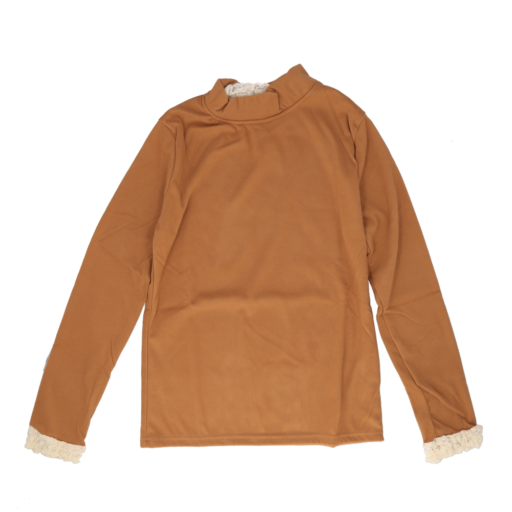 ハイネック レディース 薄手 通販 カットソー Tシャツ 秋冬 秋 冬 春秋 春 薄い 長袖 フリル 襟 フリル袖 スタンドカラー 立ち襟 おしゃれ シンプル ハイネック | BACKYARD FAMILY | 05