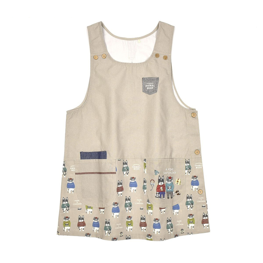 エプロン おしゃれ 通販 猫 ねこ ネコ 着脱が簡単 レディース シンプル 無地 ポケット キッチンファブリック かわいい 機能的 動きやすい キッチン雑貨 エプロン |  | 01