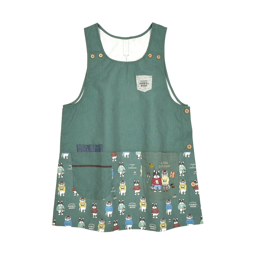 エプロン おしゃれ 通販 猫 ねこ ネコ 着脱が簡単 レディース シンプル 無地 ポケット キッチンファブリック かわいい 機能的 動きやすい キッチン雑貨 エプロン |  | 02