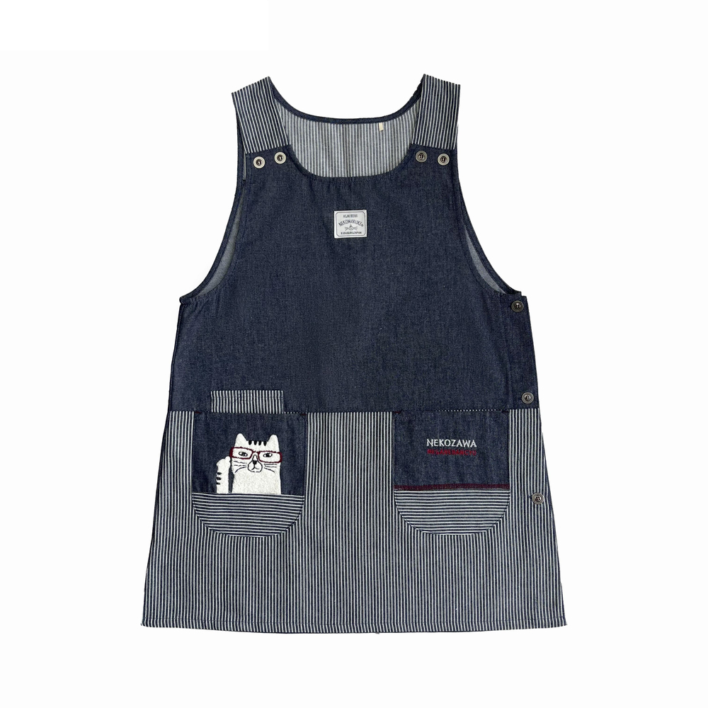 エプロン おしゃれ 通販 猫 ねこ ネコ 着脱が簡単 レディース シンプル 無地 ポケット キッチンファブリック かわいい 機能的 動きやすい キッチン雑貨 エプロン |  | 06