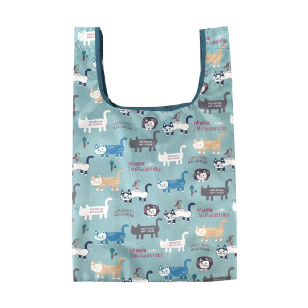 エコバッグ 折りたたみ 通販 買い物バッグ ショッピングバッグ レジバッグ コンビニバッグ ネコのプリント コンパクト バッグ トート レディース エコバッグ |  | 04