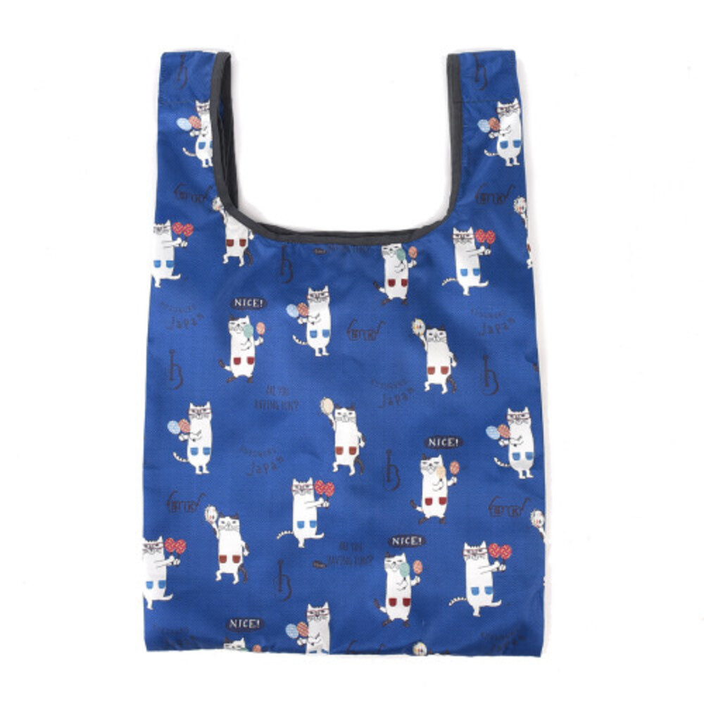 エコバッグ 折りたたみ 通販 買い物バッグ ショッピングバッグ レジバッグ コンビニバッグ ネコのプリント コンパクト バッグ トート レディース エコバッグ |  | 02