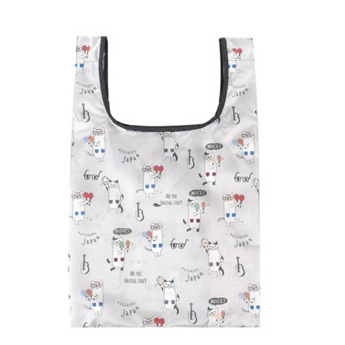 エコバッグ 折りたたみ 通販 買い物バッグ ショッピングバッグ レジバッグ コンビニバッグ ネコのプリント コンパクト バッグ トート レディース エコバッグ |  | 20