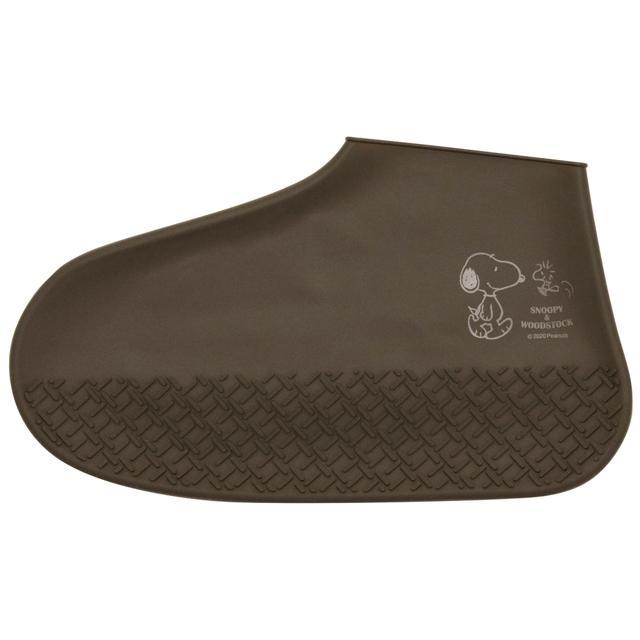 シューズカバー シリコン 通販 防水 自転車 Mサイズ キャラクター かわいい スヌーピー リラックマ すみっコぐらし 黒 ブラック 茶色 ブラウン シューズカバー | ブランド登録なし | 02