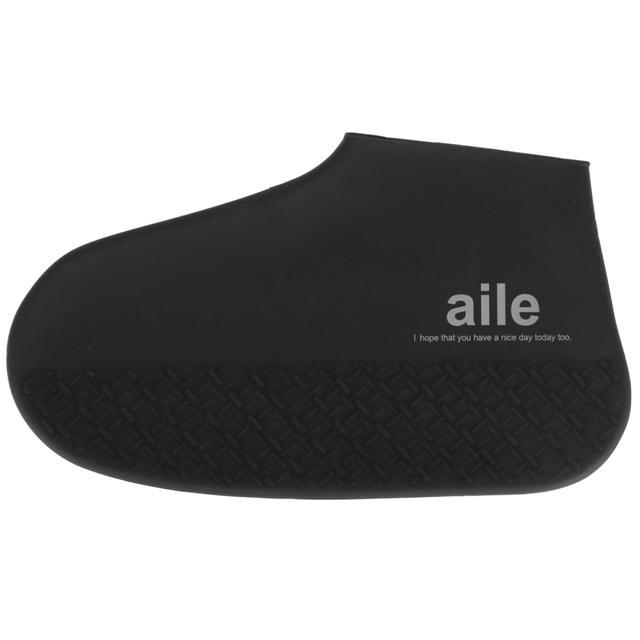 シューズカバー 防水 通販 シリコン 自転車 Lサイズ メンズ 大きめ 無地 シンプル 黒 ブラック 紺 ネイビー カーキ 携帯 収納 アウトドア 通勤 シューズカバー |  | 01