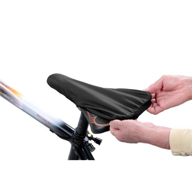 自転車 通販自転車 サドルカバー スポーツタイプ 補修用 ストレッチ サイクリング 椅子 カバー シンプル 無地 ブラック 黒 カワスミ Kawasumi  自転車 | BACKYARD FAMILY | 01