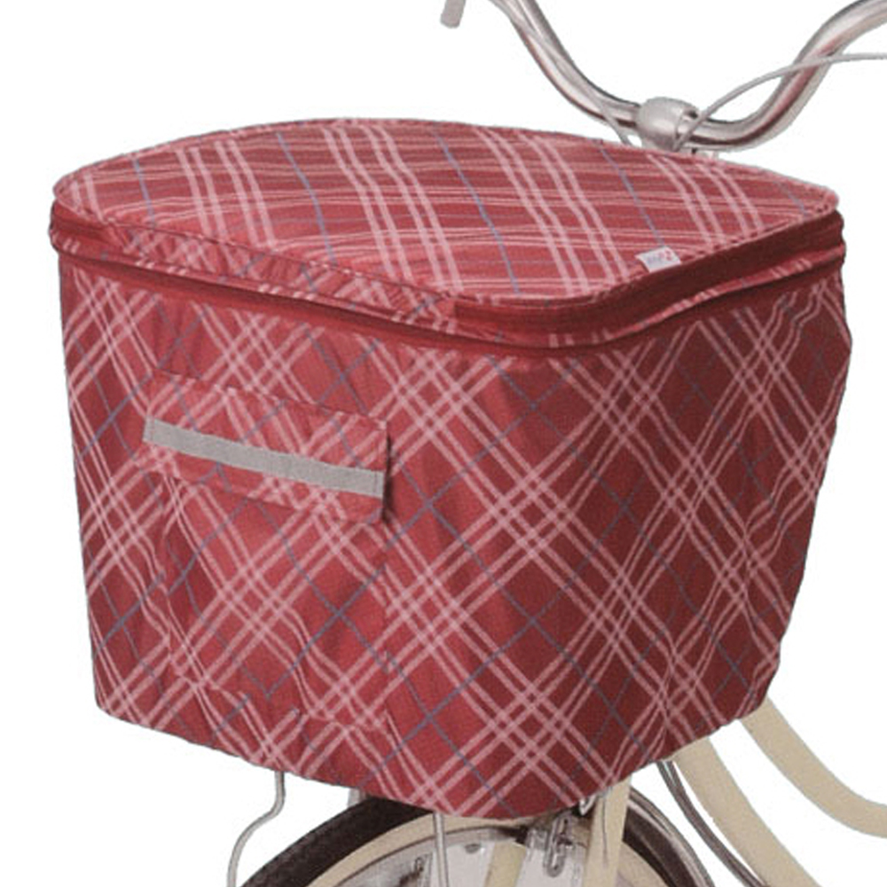 自転車 前かごカバー 防水 おしゃれ 2段式前かごカバー 定番 前かご 大型 雨 ファスナー 防水 | BACKYARD FAMILY | 03
