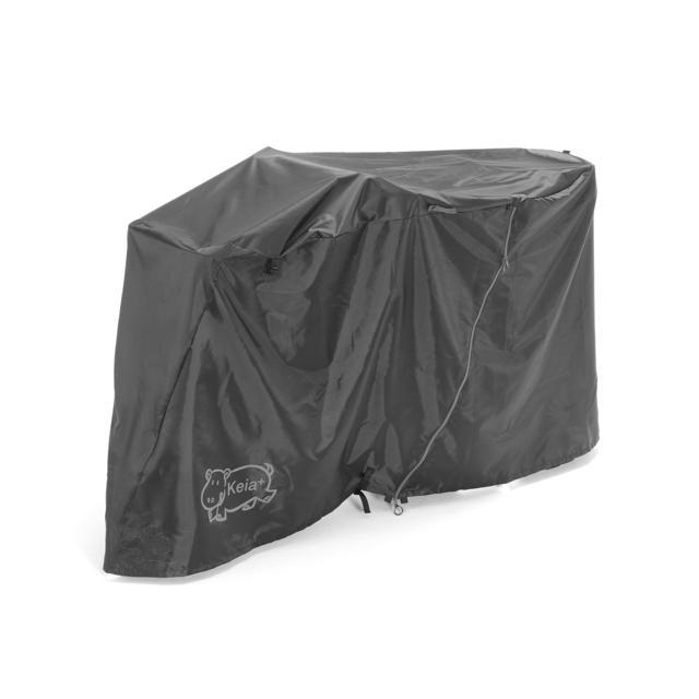 自転車カバー 子供乗せ 通販 サイクルカバー 厚手 丈夫 ブラック シンプル 防水 撥水 はっ水 ほこりよけ 前子供乗せ チャイルドシート 埃よけ 自転車カバー |  | 01