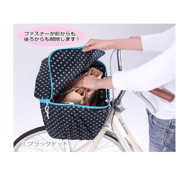 自転車 前かごカバー 防水 おしゃれ 定番 前かご 大型 雨 ファスナー 防水 前カゴカバー | ブランド登録なし | 01