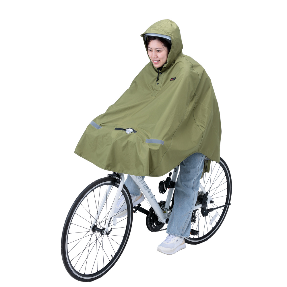 レインコート 通販レインコート 自転車 ポンチョ ヒザを雨から守る レインポンチョ ライト用窓付き レインウェア 雨具 合羽 かっぱ カッパ レインコート | RAIN | 01