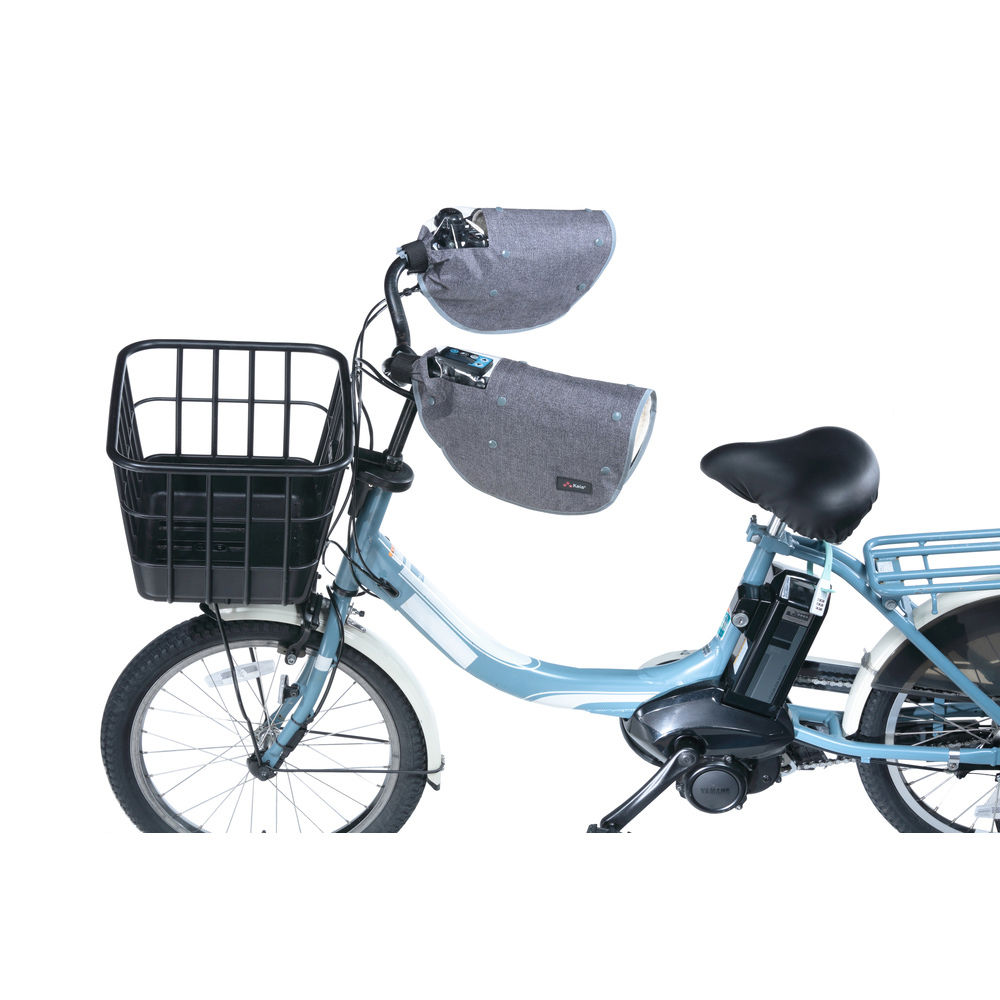 自転車 ハンドルカバー オールシーズン デニム 通販 ハンドル カバー 電動アシスト 防水加工 撥水 インナー ボア 着脱 透明窓付き 反射材付き 自転車 |  | 02