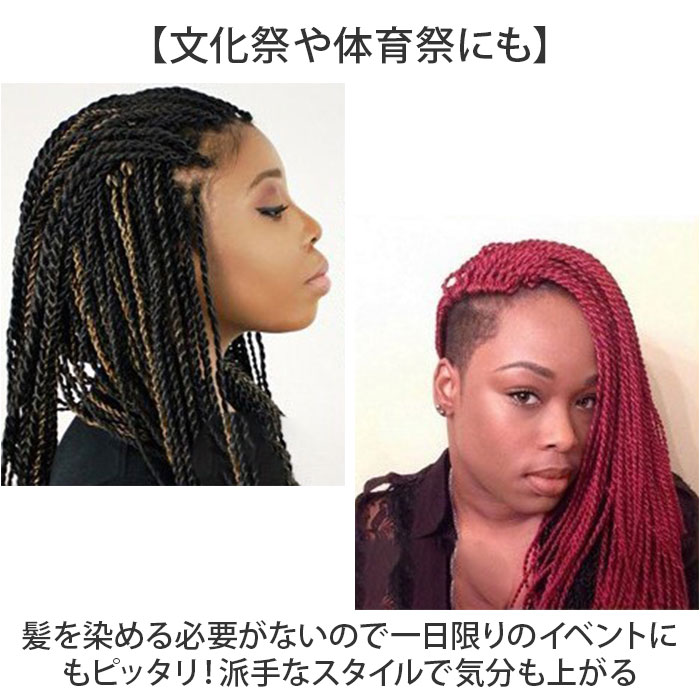 ドレッド エクステ 通販 ヘアエクステンション 三つ編み ウィッグ 細ドレッド グラデーション ロング三つ編み ロングヘアドレッドヘア 女性  かわいい ドレッド | BACKYARD FAMILY | 09