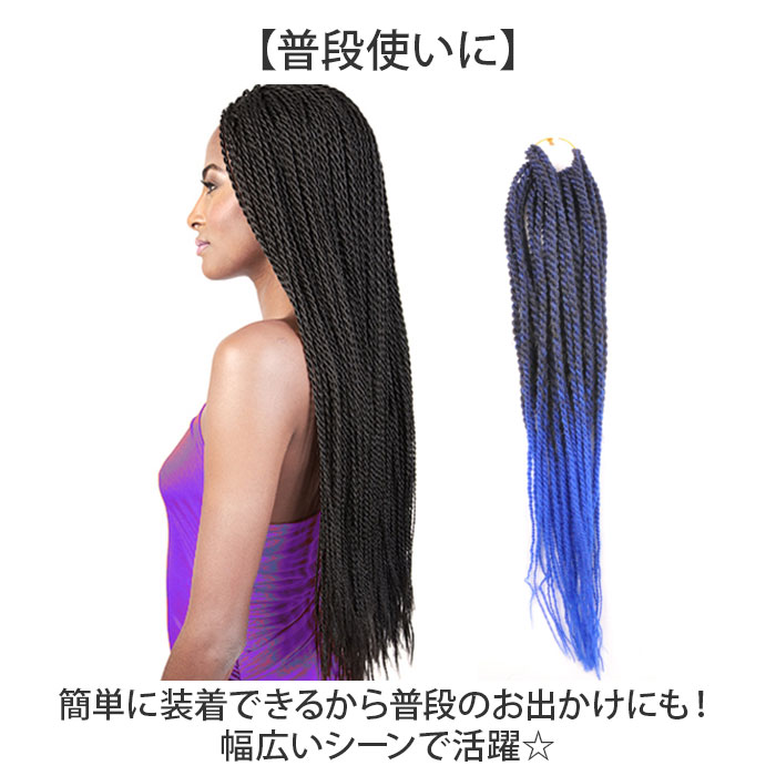 ドレッド エクステ 通販 ヘアエクステンション 三つ編み ウィッグ 細ドレッド グラデーション ロング三つ編み ロングヘアドレッドヘア 女性  かわいい ドレッド | BACKYARD FAMILY | 10