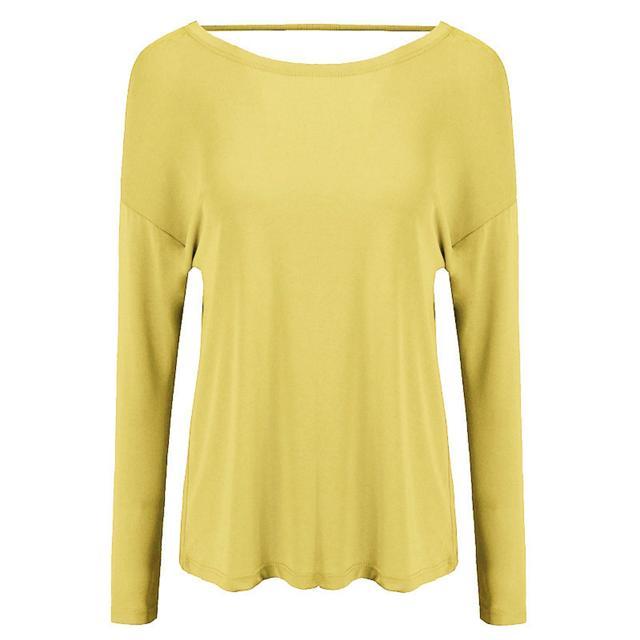 ヨガウェア トップス 長袖 レディース おしゃれトップス ロング丈 おしゃれ 体型カバー 体形カバー ツイストデザイン 背中開き 背中あき ヨガウェア |  | 02