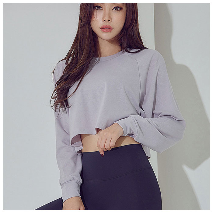 ヨガ 通販ヨガ シャツ 長袖 レディース ショート丈 トップス ヨガウェア Tシャツ スポーツウェア ランニングウェア フィットネス ジム ランニング  ヨガ | ブランド登録なし | 07