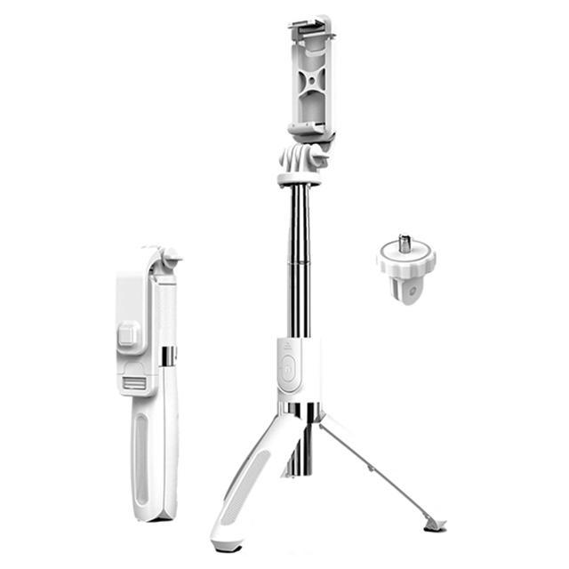 自撮り棒 三脚付き 通販 iphone android insta 三脚 小型 セルカ棒 長 コンパクト ワイヤレス 多機能 100cm 軽量 持ち運び スマートフォン用三脚 自撮り棒 | BACKYARD FAMILY | 02
