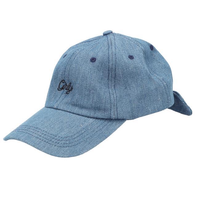 キャップ 通販キャップ レディース 黒 おしゃれ 無地 キッズ 女子 女の子 帽子 ハット ブラック デニム 小さめ 紫外線対策 uvケア 春夏 カジュアル  キャップ | ブランド登録なし | 07