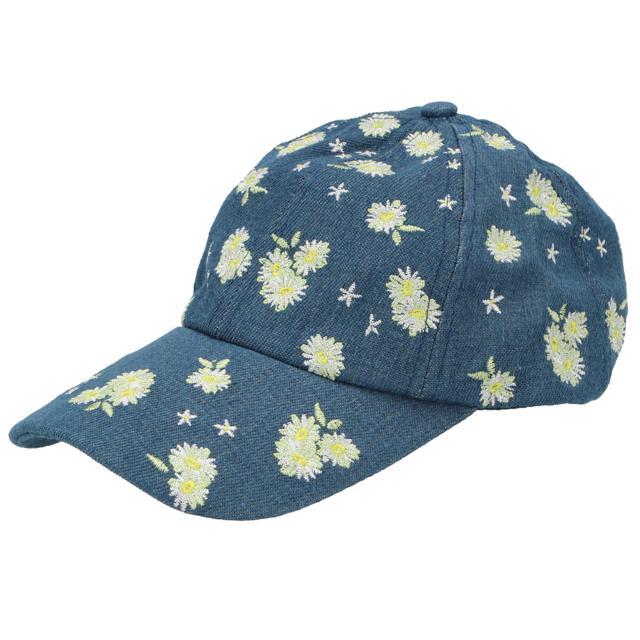 キャップ 通販キャップ レディース 黒 おしゃれ 無地 キッズ 女子 女の子 帽子 ハット ブラック デニム 小さめ 紫外線対策 uvケア 春夏 カジュアル  キャップ | ブランド登録なし | 03