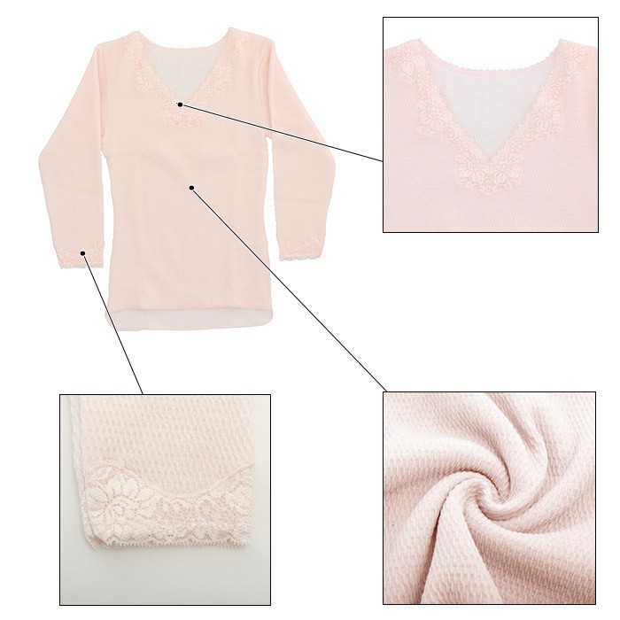 肌着 通販肌着 ひだまり メンズ 長袖 レディース 暖かい 肌着下 上のみ