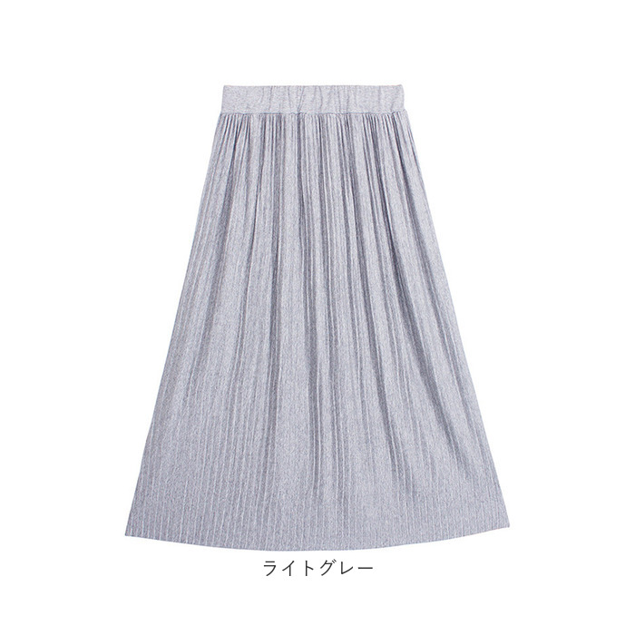 スカート プリーツ レディース 通販 プリーツスカート マキシスカート ロングスカート ロング丈 フレア ロング マキシ ウエストゴム コットン 綿 スカート |  | 17