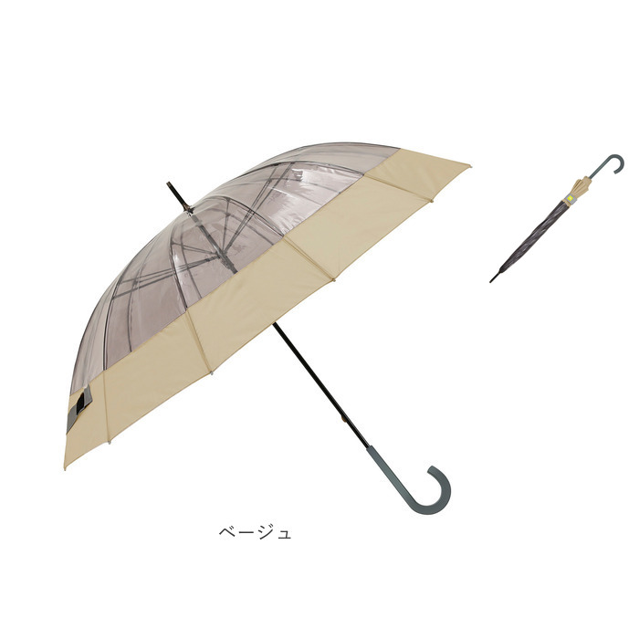 0＆（ゼロアンド） 長傘 12本骨 クリア 60cm 通販 雨傘 アンブレラ