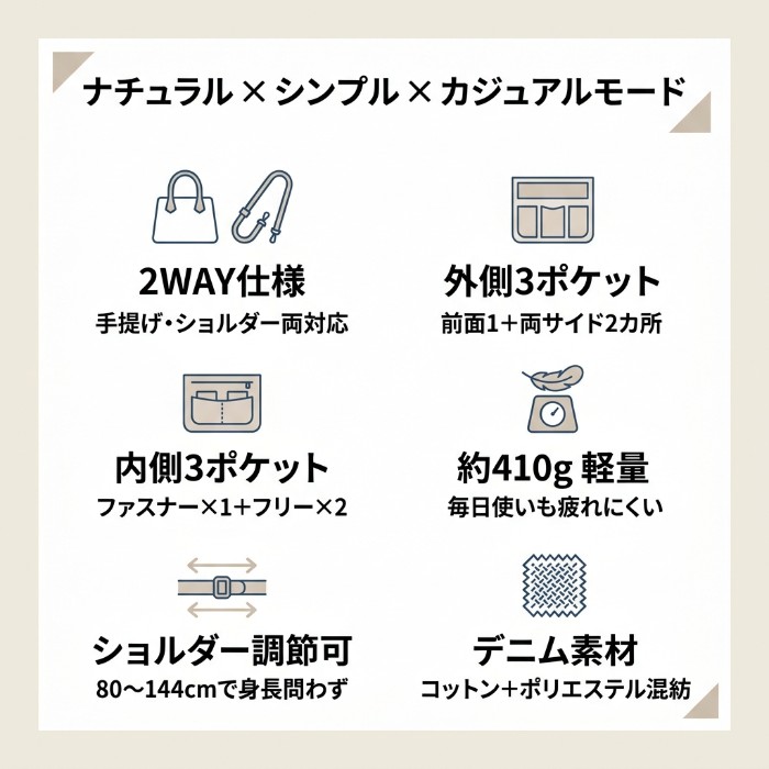 トートバッグ Lee トートバッグ リー 32...の詳細画像3