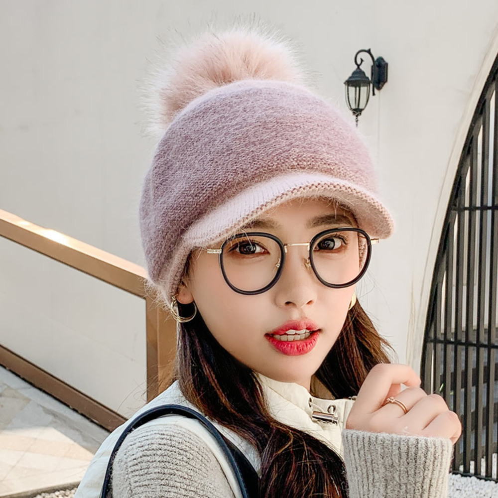 帽子 レディース ニット帽 ポンポン付 ニット 通販 キャップ 裏起毛 ポンポン ゆったり あったか あたたかい 暖かい 伸縮性 伸縮 柔らかい ふんわり 帽子 | BACKYARD FAMILY | 02