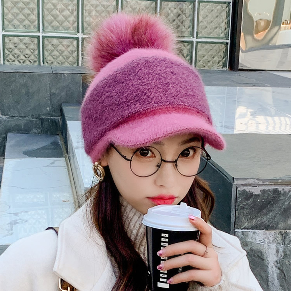 帽子 レディース ニット帽 ポンポン付 ニット 通販 キャップ 裏起毛 ポンポン ゆったり あったか あたたかい 暖かい 伸縮性 伸縮 柔らかい ふんわり 帽子 | BACKYARD FAMILY | 05