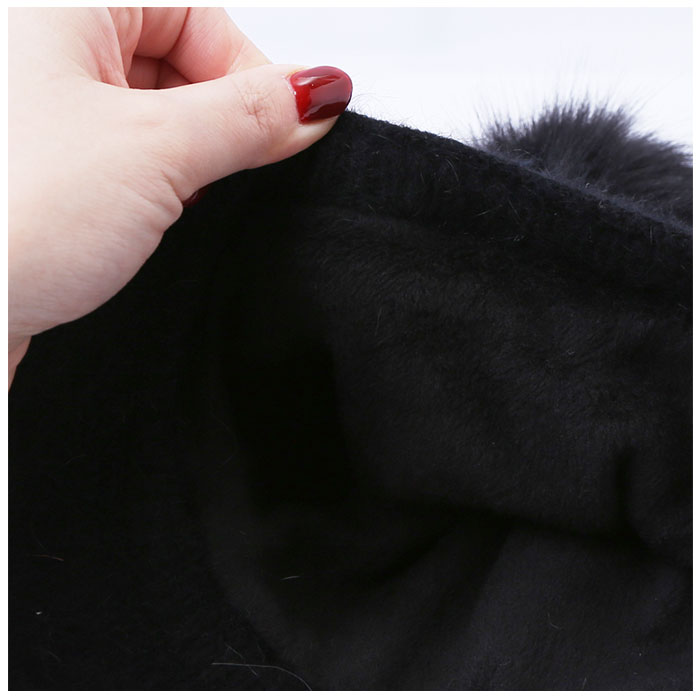 帽子 レディース ニット帽 ポンポン付 ニット 通販 キャップ 裏起毛 ポンポン ゆったり あったか あたたかい 暖かい 伸縮性 伸縮 柔らかい ふんわり 帽子 | BACKYARD FAMILY | 14