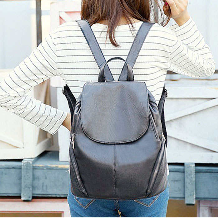 スーパーセール期間限定 レザーリュック ブラック Lezerxt23 リュック レディース 軽い Pu おしゃれ 軽量 小さめ フェイクレザー