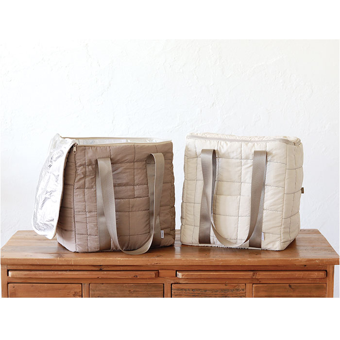 保冷バッグ 大きめ 通販 エコバッグ クーラーバッグ 保冷 バッグ トートバッグ 折りたたみ キルティング 大容量 ファスナー クレエ アウトドア 保冷バッグ | BACKYARD FAMILY | 11