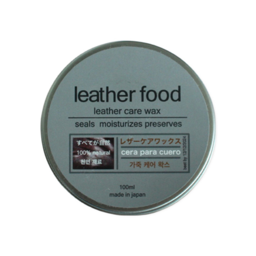 レザーワックス 100ml 通販 日本製 leatherfood レザーフード レザーケアワックス 革用ワックス 保湿 ツヤ 保革剤 革製品 お手入れ 塗りやすい レザーワックス |  | 01