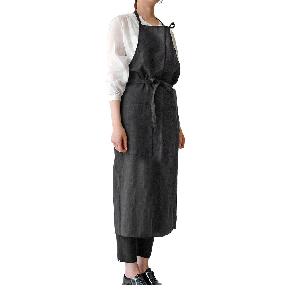 エプロン おしゃれ 北欧 通販 保育士 カフェ 無地 ひざ下 丈 長め 介護士 メンズ ロングエプロン キッチン ギフト シンプル ワークエプロン 前掛け エプロン | ブランド登録なし | 09